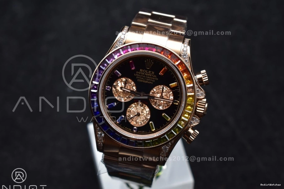 Dial ZF 116595RBOW Best Diamonds Bracelet SH Black Edition Durable Daytona RG 1:1 Rainbow 776 on 0811